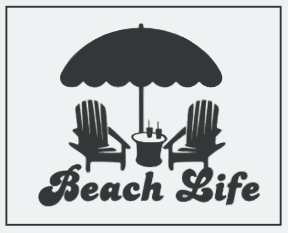 Beach Life Sticker, Decal, Bumper Sticker Vacation Sticker