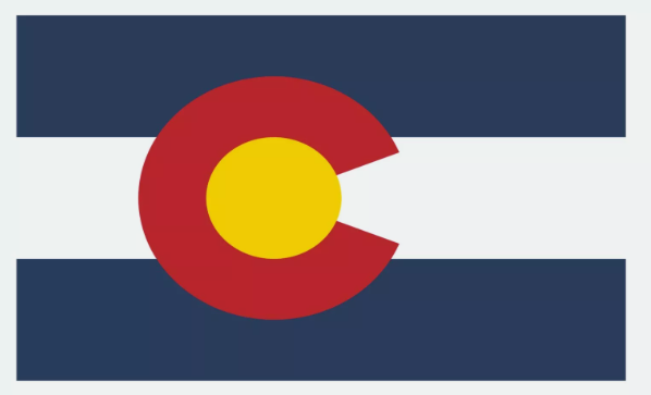 Colorado State Flag Sticker, Decal, Bumper Sticker Vacation Sticker