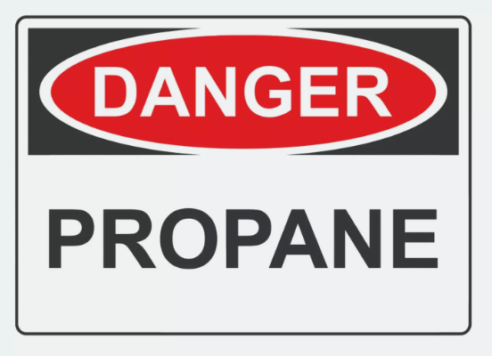 Danger Propane Sign Decal Sticker