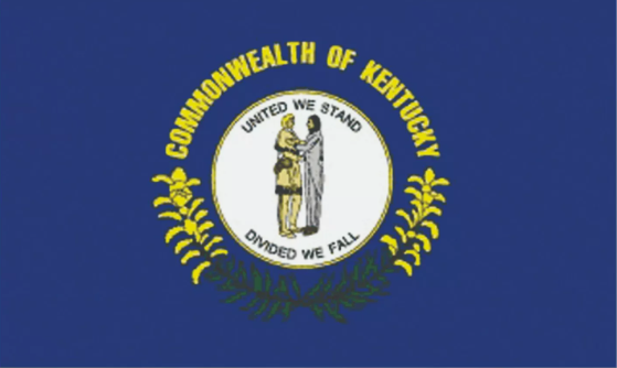 Kentucky State Flag Sticker, Decal, Bumper Sticker Vacation Sticker