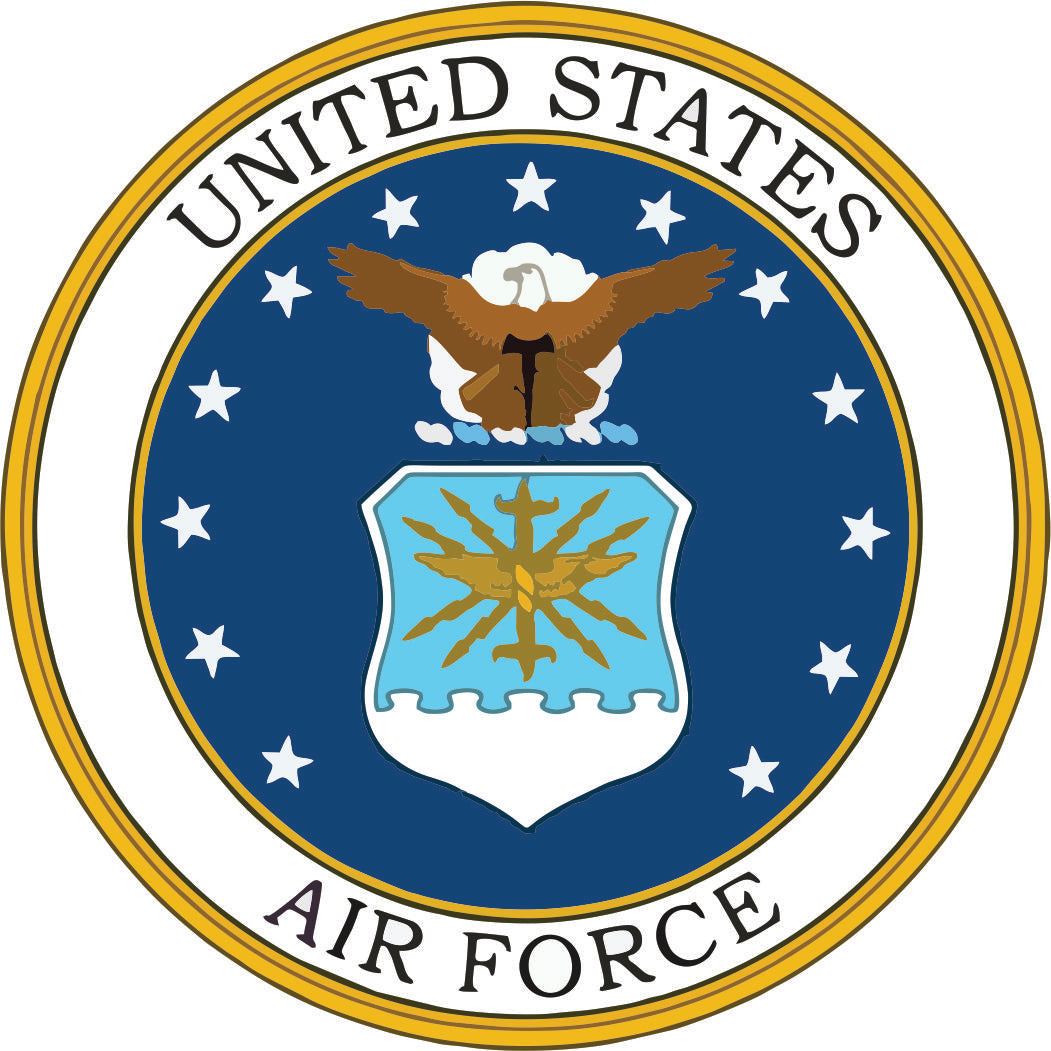 US Air Force Emblem -  Military Bumper Sticker Decal