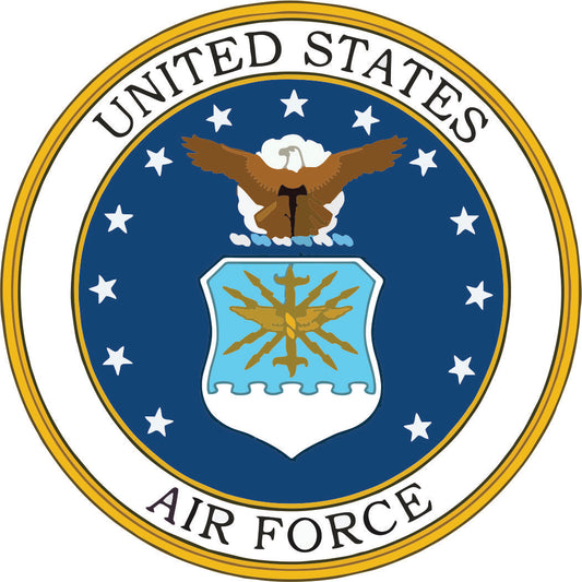 US Air Force Emblem -  Military Bumper Sticker Decal