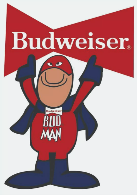 Budweiser Bud Man Beer Decal
