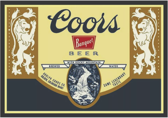 Coors Beer Label Sticker Decal Bumper Sticker – Lakeside Graphics