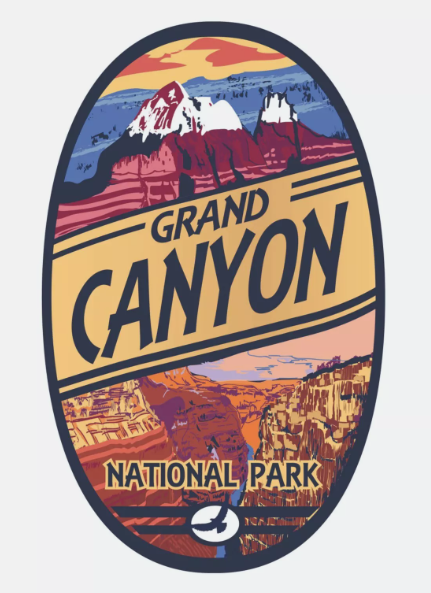 Grand Canyon National Park Sticker Arizona National Park Decal