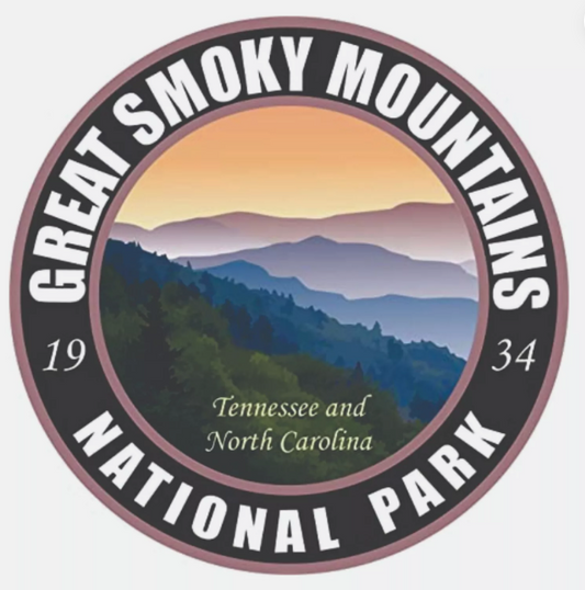 Great Smokey Mountain National Park Sticker N. Carolina Tennessee National Park