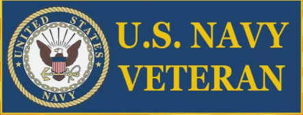 US Navy Veteran Military Bumper Sticker