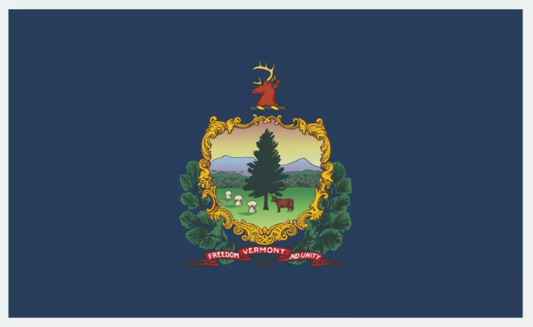 Vermont  State Flag Sticker, Decal, Bumper Sticker Vacation Sticker