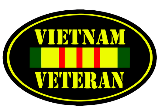 Vietnam Veteran  -  Military Bumper Sticker