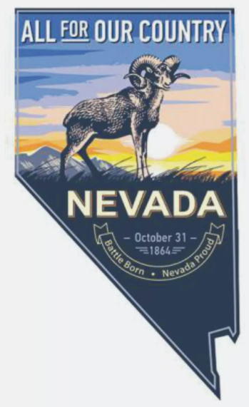 All For Our Country Nevada Sticker Decal Bumper Sticker