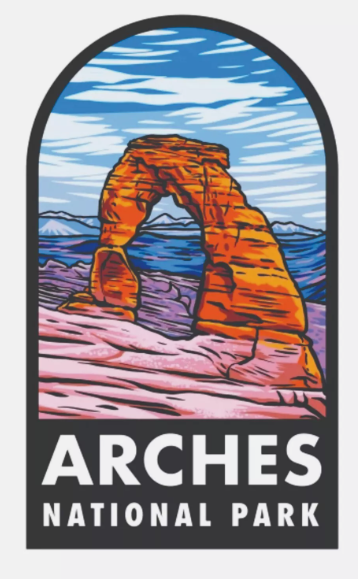 Arches National Park Sticker Utah National Park Decal / Sticker
