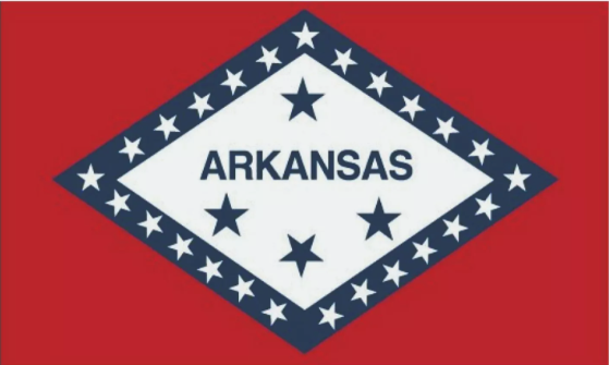 Arkansas State Flag Sticker, Decal, Bumper Sticker Vacation Sticker