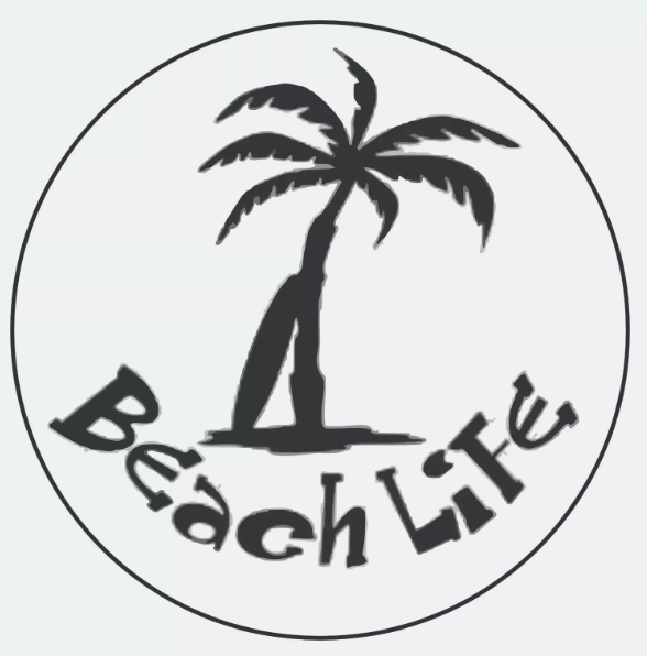 Beach Life Sticker, Decal, Bumper Sticker Vacation Sticker 3.5"Diameter