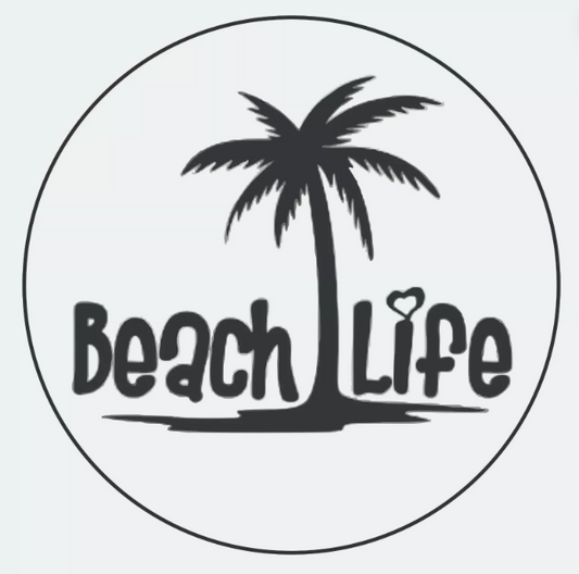 Beach Life Sticker, Decal, Bumper Sticker Vacation Sticker