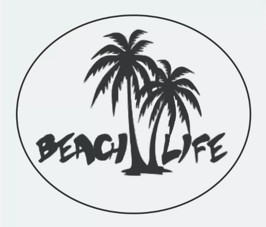 Beach Life Sticker, Decal, Bumper Sticker Vacation Sticker