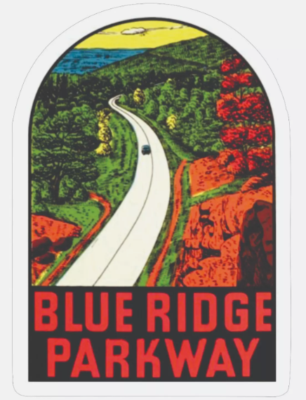 Graphics Blue Ridge Blue Ridge Parkway North Carolina Sticker Decal – Lakeside Graphics