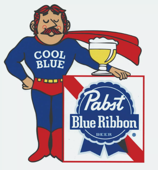 Pabst Blue Ribbon Cool Blue Decal