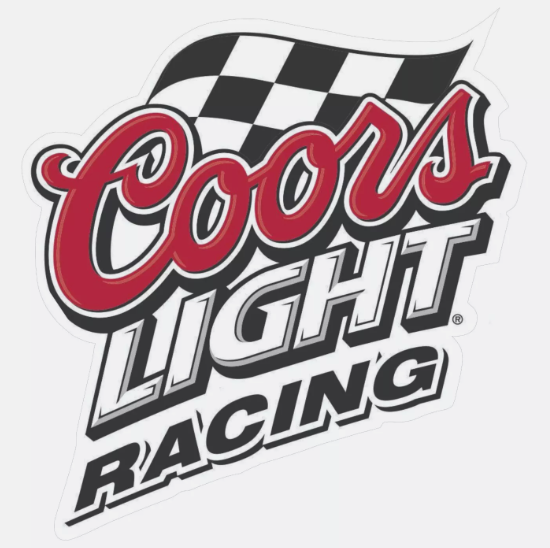 Coors Light Racing Sticker Decal Bumper Sticker