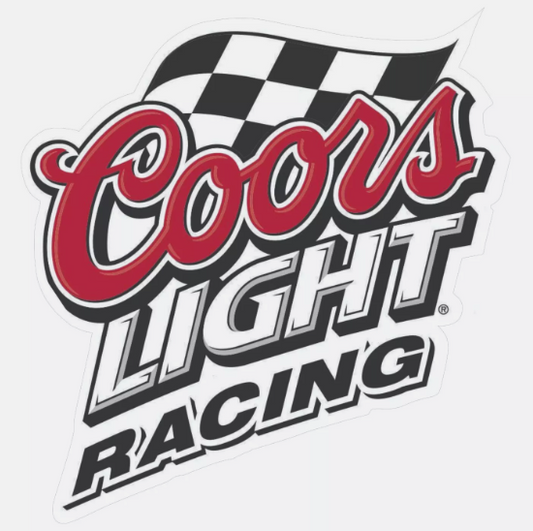 Coors Light Racing Sticker Decal Bumper Sticker