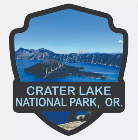 Crater Lake National Park Sticker Oregon National Park Decal