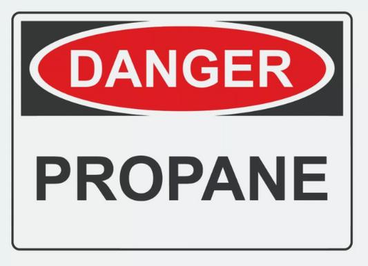 Danger Propane Sign Decal Sticker