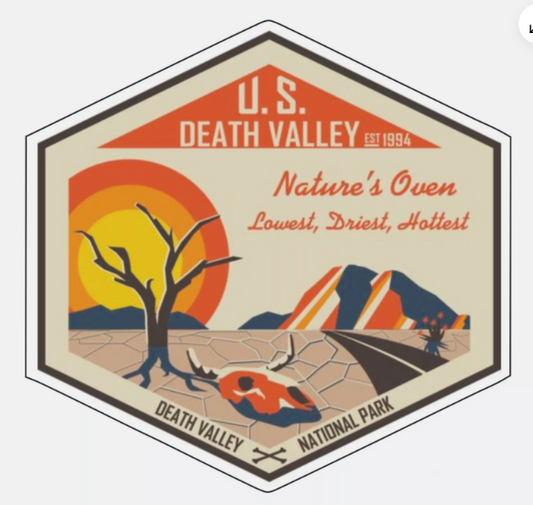 Death Valley National Park Sticker California and Nevada National Park Decal