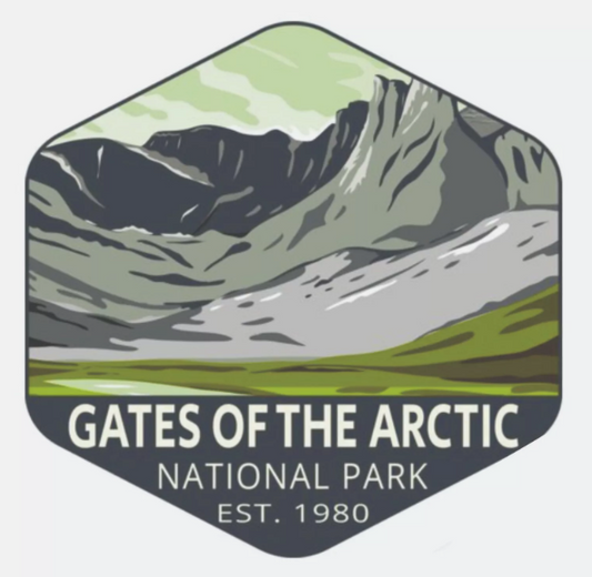 Gates of the Arctic National Park Sticker Alaska National Park Decal