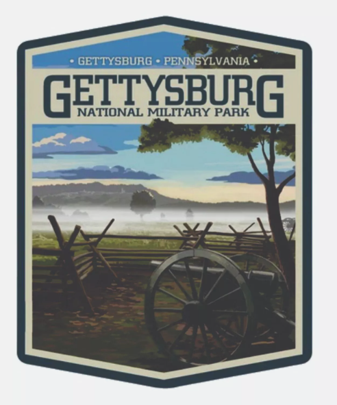 Gettsburg National Military Park Sticker Decal Bumper Sticker