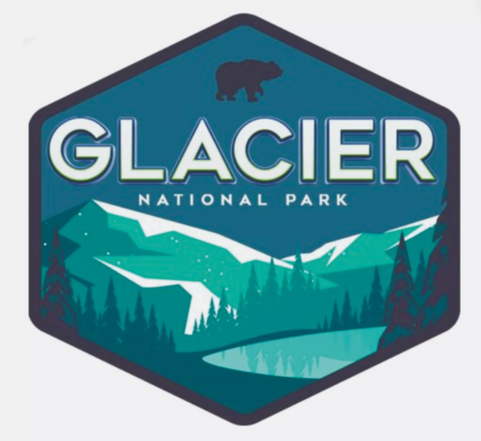 Glacier National Park Sticker Montana National Park Decal
