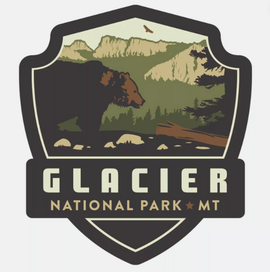Glacier National Park Sticker Montana National Park Decal