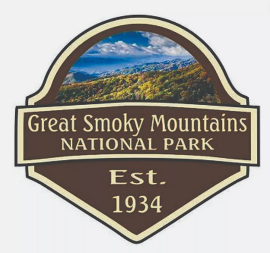 Great Smokey Mountain National Park Sticker N. Carolina Tennessee National Park