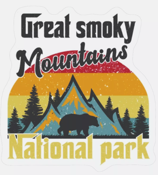 Great Smokey Mountain National Park Sticker N. Carolina Tennessee National Park