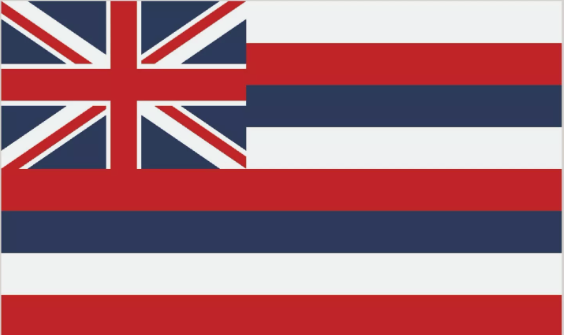 Hawaii State Flag Sticker, Decal, Bumper Sticker Vacation Sticker