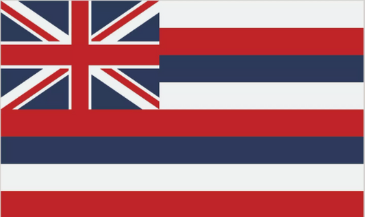 Hawaii State Flag Sticker, Decal, Bumper Sticker Vacation Sticker