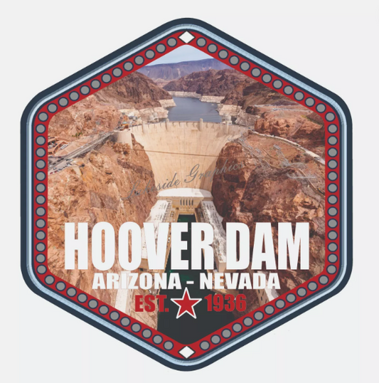 Hoover Dam Sticker Lake Mead Decal Nevada - Arizona