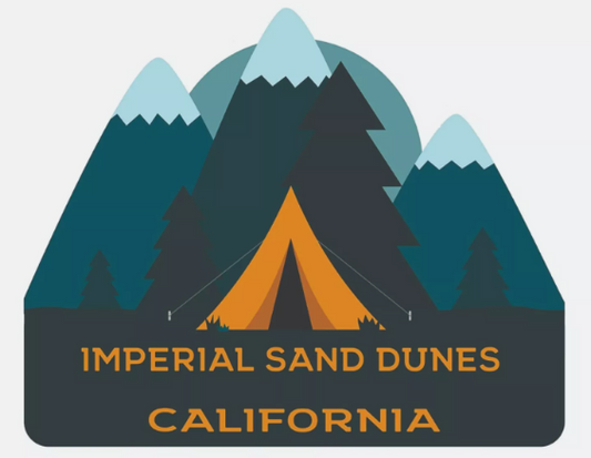 Imperial Sand Dunes Sticker California Park Decal