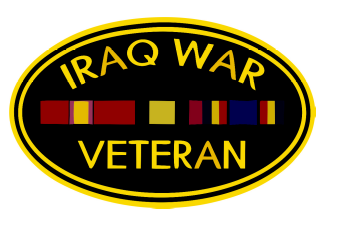 Iraq War Veteran  -  Military Bumper Sticker  / Decal
