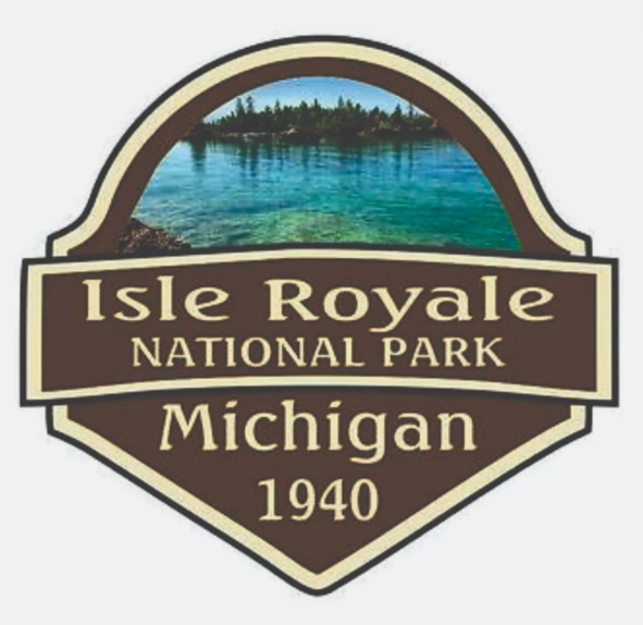 Isle Royale National Park Sticker Michigan National Park Decal