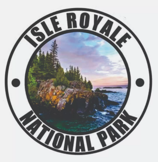 Isle Royale National Park Sticker Michigan National Park Decal