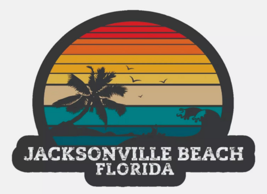 Jacksonville Beach Florida Sticker Decal