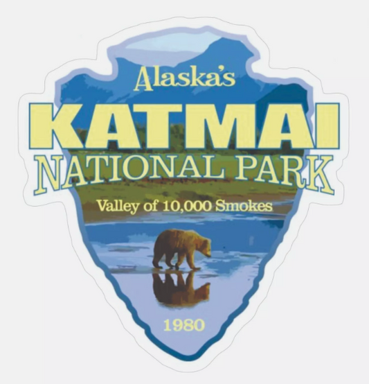 Katmai National Park Sticker Alaska National Park Decal