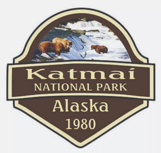 Katmai National Park Sticker Alaska National Park Decal