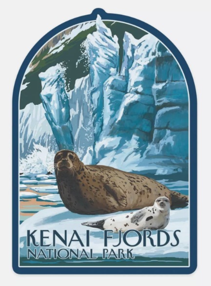 Kenai Fjords National Park Sticker Alaska National Park Decal