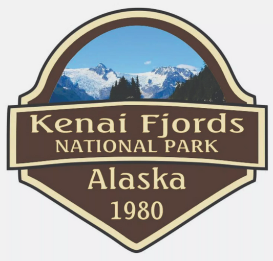 Kenai Fjords National Park Sticker Alaska National Park Decal