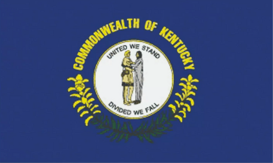 Kentucky State Flag Sticker, Decal, Bumper Sticker Vacation Sticker