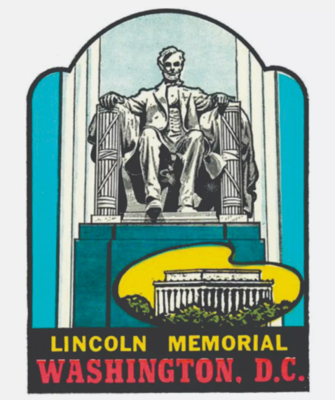 Lincoln Memorial Washington DC Sticker Decal Bumper Sticker