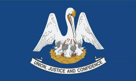 Louisiana State Flag Sticker, Decal, Bumper Sticker Vacation Sticker