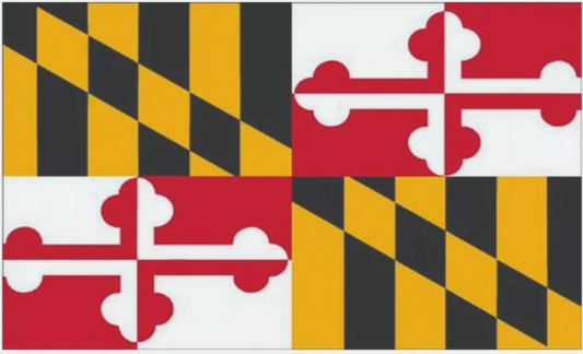 Maryland State Flag Sticker, Decal, Bumper Sticker Vacation Sticker
