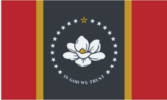 Mississippi State Flag Sticker, Decal, Bumper Sticker Vacation Sticker