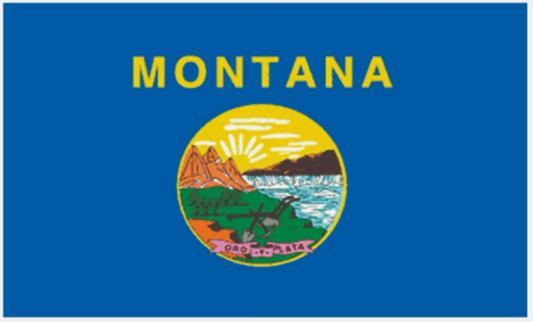 Montana State Flag Sticker, Decal, Bumper Sticker Vacation Sticker